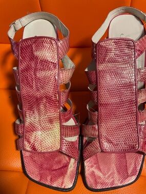 Women's Pink Strappy Sandals